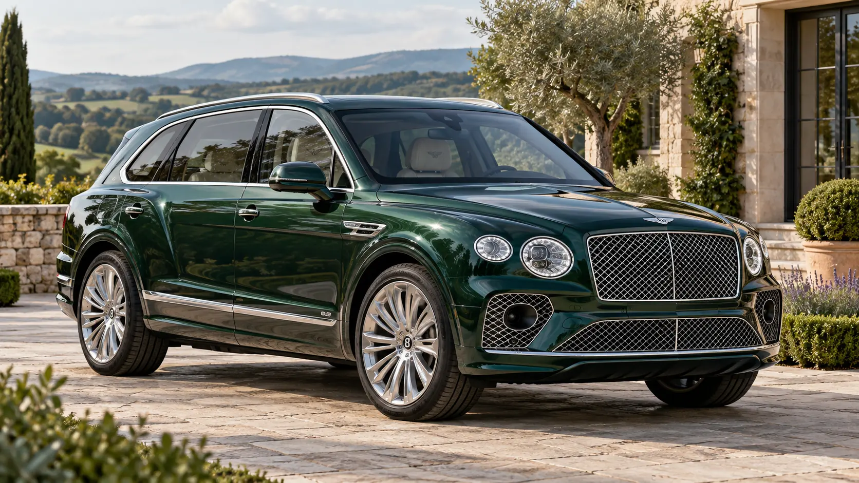 使用文章简介中的插图，AI 为 Bentley Bentayga EWB Mulliner 生成了缩略图。