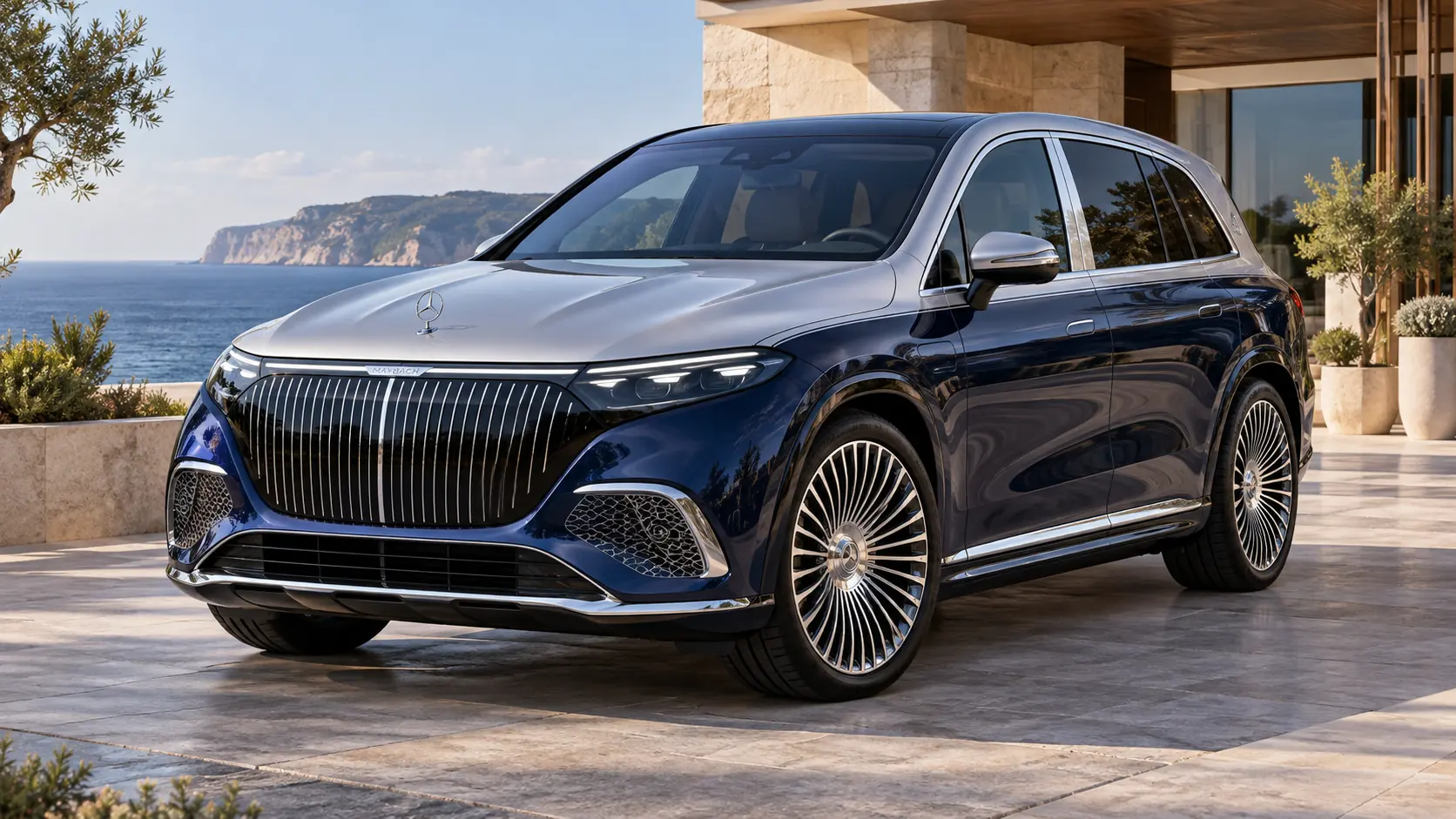 使用文章简介中的插图，AI 生成了 Mercedes-Maybach EQS 680 SUV 的缩略图。