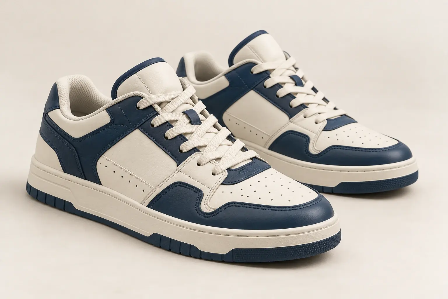 AI illustration of original basketball-inspired lifestyle sneakers with a fuller low-top shape and padded collar.