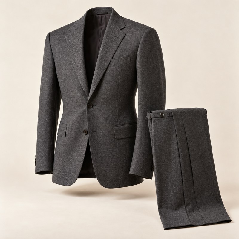 Ralph Lauren Purple Label — Kent Hand-Tailored Nailhead Suit — Illustration générée par IA