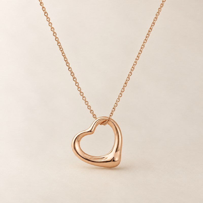 Tiffany & Co. — Elsa Peretti Open Heart Pendant — AI 生成的插图