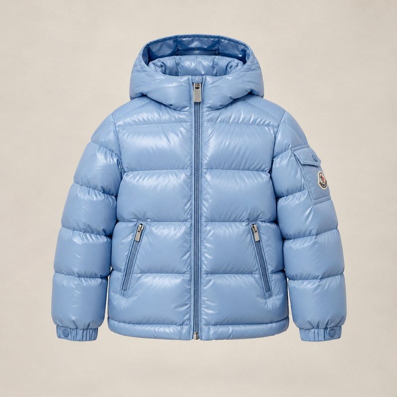 Moncler — New Moncler Maya Hooded Down Jacket — AI-generated illustration