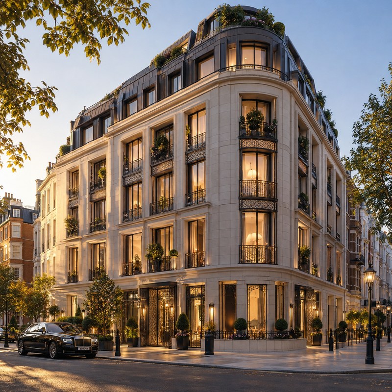 Mandarin Oriental — The Residences at Mandarin Oriental Mayfair, London — Иллюстрация, созданная ИИ