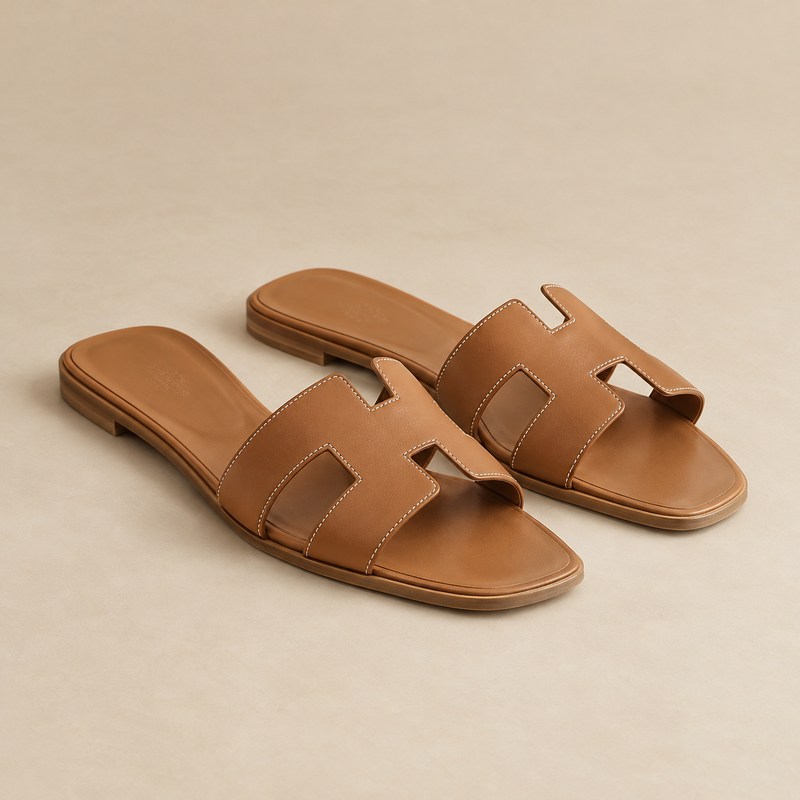 Hermès — Oran sandal — AI-generated illustration