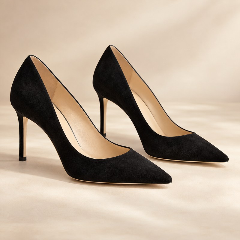 Jimmy Choo — Romy 85 — AI-generated illustration