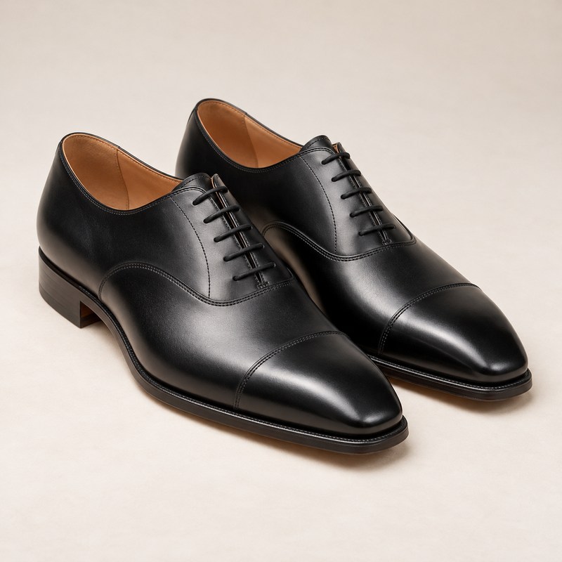 Crockett & Jones — Hallam Black Calf — AI-generated illustration