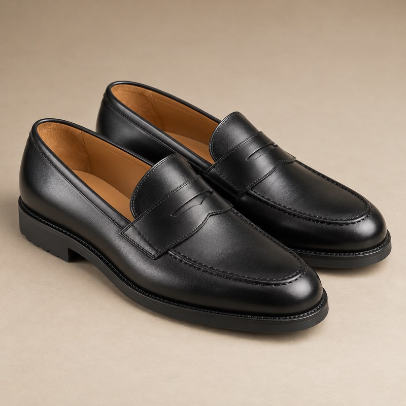 Crockett & Jones — Boston Black Calf — AI-generated illustration