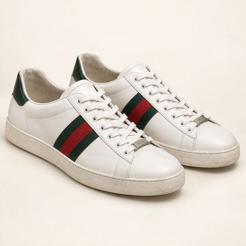 Gucci — Men's Gucci Ace sneaker with Web — AI-generated illustration