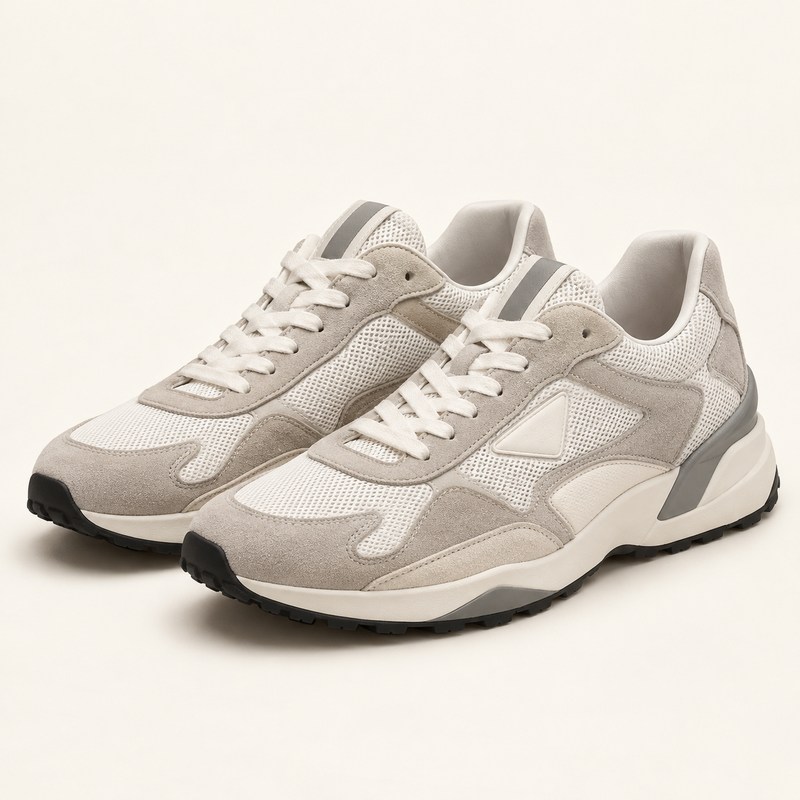 Mesh fabric and suede sneakers — KI-generierte Illustration