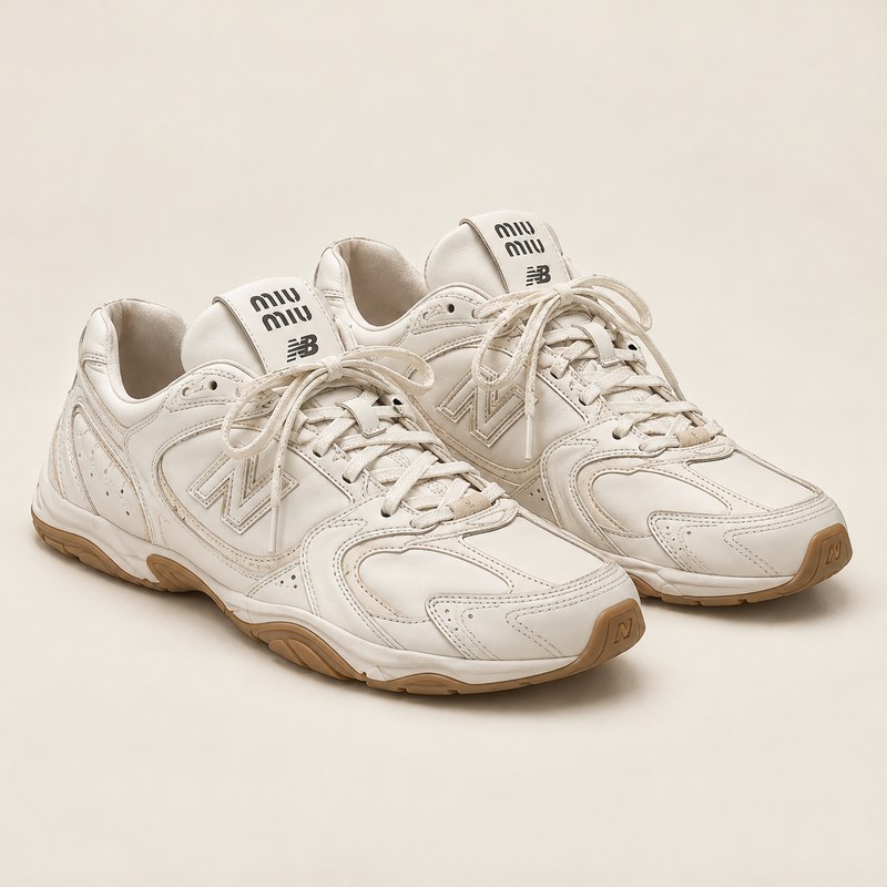 New Balance X Miu Miu 530 SL Deco' leather sneakers — KI-generierte Illustration
