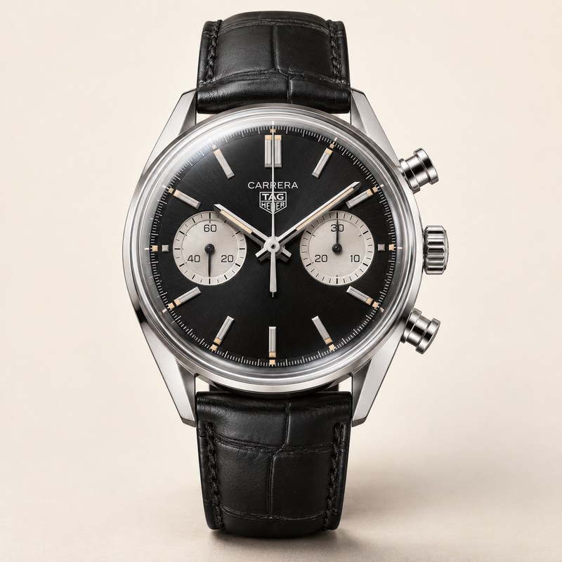 TAG Heuer — Carrera Chronograph — Illustrazione generata con IA